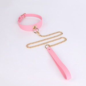 Collar <span class=keywords><strong>de</strong></span> Bondage <span class=keywords><strong>de</strong></span> Cuero Genuino con Cuerda <span class=keywords><strong>de</strong></span> Tracción, Juguete Erótico SM para Entrenamiento y <span class=keywords><strong>Castigo</strong></span>, Dispositivo <span class=keywords><strong>de</strong></span> Tortura - Product Image 5