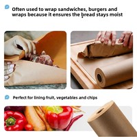 Papel de Carnicería Enrollado de Una Cara, Resistente al Aceite y a Altas Temperaturas, de Uso Industrial, 66g, Reciclable