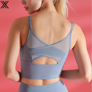 Good quality sexy back women fashion sports fitness yoga bra fitness mesh fabric fit comfortably into <span class=keywords><strong>the</strong></span> body - Product Image 1