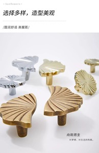 Brass Door and Drawer Handles for Modern Minimalist <b>Cabinets</b> Wine <b>Cabinets</b> Shoe <b>Cabinets</b> Kitchen Bedroom Hotel Use - Product Image 2