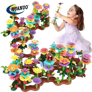 STEM教育ガーデニングは子供のためのおもちゃのふり274 PCSフラワービルディングブロック - Product Image 1