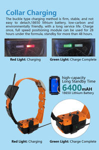 <span class=keywords><strong>Collar</strong></span> de seguimiento GPS para perros listo para el Campo: Hebilla de carga de doble propósito (18650) + comunicación con micrófono/altavoz - Product Image 5