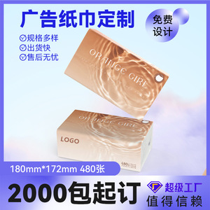 Papel Tisú Personalizable 172mmx180mm 480 Hojas Cinco Capas Pulpa de Madera Virgen Impresión Digital Para Gasolineras Bancos Restaurantes - Product Image 5