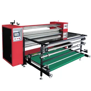 Oil Heating 1.7M*210MM Roll to Roll Heat Transfer Press Sublimation Machine for Garment Cloth Shop