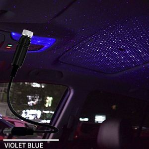 Adjustable USB Romantic Interior Decoration <b>LED</b> Starry Laser <b>Star</b> Effect Atmosphere Projector Car USB <b>Star</b> Projector Light - Product Image 2