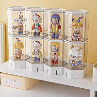 Vitrine empilable en acrylique avec étagères Organisateur d'objets de collection pour Popmart Blind Box Lego Mini Figurines et conception d'étagère