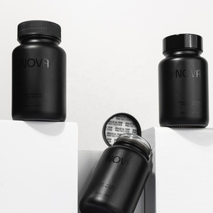 60ml 100ml 120ml 150ml Weithalsglasflasche in Mattschwarz für Gummibärchen, Vitaminpillen, 100ml Nahrungsergänzungsmittel, Kapselglas - Product Image 3