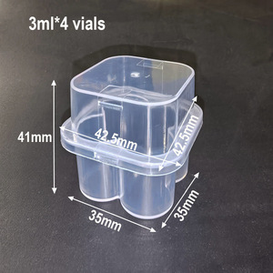 Boîte de rangement en plastique pour 4 flacons de 3 ml, emballage pour flacons de vaccin, vente en gros - Product Image 2