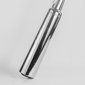 Tuyau d'échappement universel de moto chromé ou enduit de poudre-Tuyau d'échappement en acier durable pour les motos de rue courantes - Product Image 2