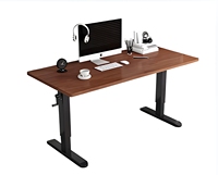 Bureau Ergonomique Moderne Multi-Usages à Hauteur Réglable pour Bureau/Étude à Domicile, en Bois Durable, avec Manivelle Manuelle, pour Position Assise ou Debout