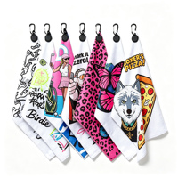 Serviette de golf magnétique avec logo personnalisé, serviette de golf personnalisée avec logo, serviette de golf en microfibre magnétique avec aimant