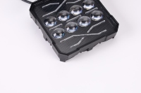 Phare de voiture LED carré haute luminosité Yongyou en aluminium, 10 lentilles, 100W, faisceau clair, installation facile, pour vélo électrique et trottinette