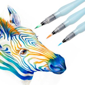 Pennello <span class=keywords><strong>ad</strong></span> <span class=keywords><strong>Acqua</strong></span> Blu <span class=keywords><strong>per</strong></span> Calligrafia e <span class=keywords><strong>Pittura</strong></span>, Strumento Artistico Monocolore con Serbatoio d'<span class=keywords><strong>Acqua</strong></span> Ricaricabile - Product Image 5