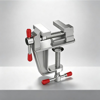 Tornillo de Banco Mini, Tornillo de Banco de Mesa de Alta Resistencia con Giro de 360 Grados, Herramienta para Joyería, Manualidades, Modelismo y Bricolaje