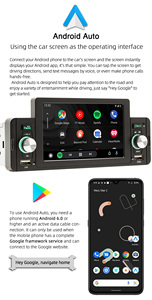 Nuevo 5 "HD pantalla 1Din coche Mp5 reproductor Android Auto + Carplay coche estéreo Radio <span class=keywords><strong>RCA</strong></span> Audio FM BT 5,1 marcha atrás ayuda espejo enlace - Product Image 3