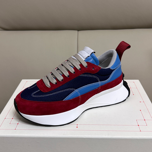 Zapatillas deportivas de plataforma con bloques de color, elegantes y versátiles, para hombre, con una suela de plataforma de patchwork única. - Product Image 4