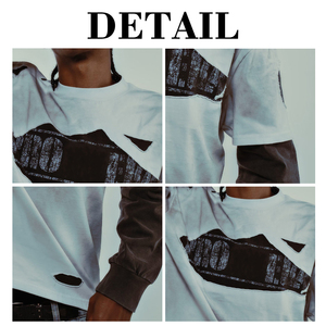 เสื้อยืดแขนยาวถักสองชั้น ระบายอากาศได้ดี ทรงปกติ ผ้าฝ้าย สไตล์สตรีทเท่ๆ สำหรับผู้ชาย ยี่ห้อ KingSen - Product Image 6