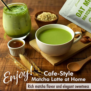 OAT latte MATCHA mezcla de leche en polvo Etiqueta Privada polvo de Matcha orgánico grado ceremonial - Product Image 3
