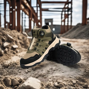 Nuove <span class=keywords><strong>Scarpe</strong></span> Antinfortunistiche alla Moda con Bottone Rotante, Stivali di Sicurezza per Attività all'Aperto, <span class=keywords><strong>Scarpe</strong></span> da Lavoro per Saldatura - Product Image 2