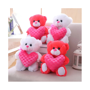 Osos de Peluche al por Mayor para San Valentín con Corazón Rojo - Product Image 1