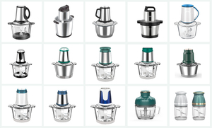 Hachoir Lame Oignon Grand 2 Tasses En Verre Rapide 500Ml Outils Électroniques Electr Rapide Coupeur Électrique 6L Mélangeur Électrique - Product Image 3