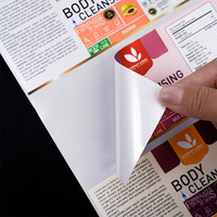 Etiqueta Adhesiva Personalizada a Prueba de Agua, Hoja de Etiquetas Promocionales Térmicas Personalizadas para Viales de Péptidos con Logotipo para Empaque
