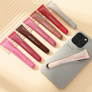 MLM OEM ODM Pearl Shine Peptide <b>Lip</b> Glaze Nourishing Long Lasting Mirror Smooth Plumper <b>Lip</b> Oil Peptide Infused <b>Lip</b> Gloss - Product Image 1