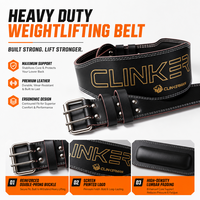 Ceinture de musculation professionnelle pour soulevé de terre et powerlifting – Soutien dorsal large – Ceinture de gym durable en PVC pour l'entraînement de force