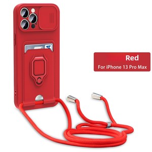 Coque de téléphone portable nouvelle conception très vendue pour <span class=keywords><strong>iPhone</strong></span> 17 Pro Max avec cordon et porte-cartes, étui de protection pour téléphone - Product Image 4