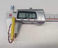 Batterie rechargeable 742045 3.7V 650mAh au lithium li-ion polymère avec pcm et connecteur en stock