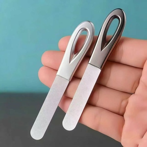 Lima de uñas de acero inoxidable, tira pulidora, tira de lijado para uñas, herramienta de arte de uñas, tira de lima de doble cara esmerilada - Product Image 5