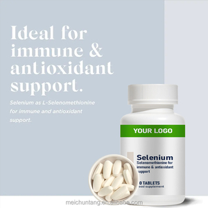OEM Cápsulas de selenio natural 200mcg Vitamina esencial para la salud de la tiroides en adultos Complementado con calcio Hierro Zinc - Product Image 6