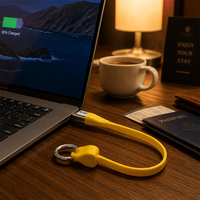 Câble de charge rapide PD 240W Type-C vers Type-C 5A 48V USB4 40 Gbit/s 8K, câble de données porte-clés TPE pour ordinateur portable et téléphone, vente en gros