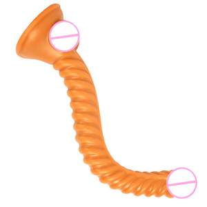 Nuevo Juguete Sexual para Adultos, Dildo Realista de Tubo Largo, Hecho de Silicona, PVC, ABS, con Extremo para Anál - Product Image 1