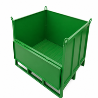 Cage de stockage pliable en treillis métallique pour entrepôt, recyclage, collecte de ferraille, manutention de matériaux - Fournisseur en gros