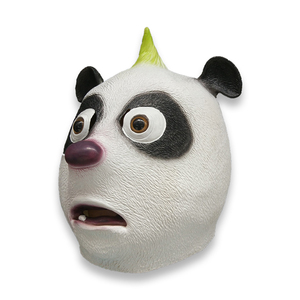 หน้ากากยางแพนด้าน่ารักสำหรับผู้ใหญ่,หน้ากากสัตว์หน้ากากฮาโลวีนหายใจได้หน้ากากคอสเพลย์หน้ากากปาร์ตี้ - Product Image 3