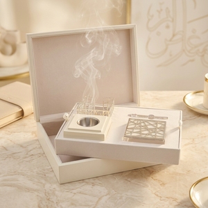 Set di Mobili di Lusso per la Casa, Scatola in Legno con Bruciatore in Pelle per Incenso, Decorazione per la Casa e Feste, con Certificato SABER - Product Image 1