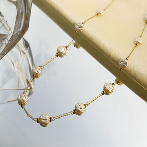 Stainless Steel Pearl Bead Necklace And <b>Bracelet</b> <b>Set</b> Multi Layered Elegant Party Jewelry Fashion Accessory - Product Image 3