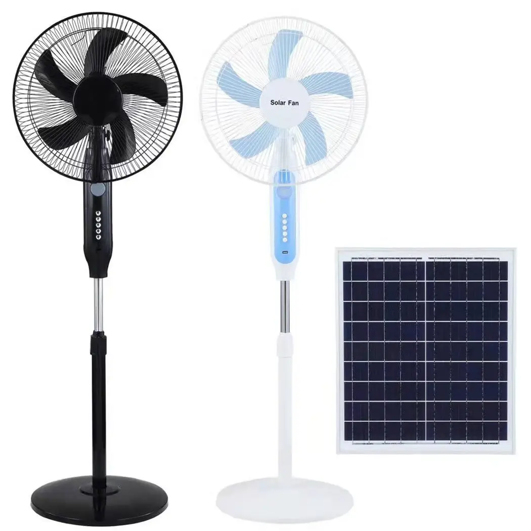Ventilador de energía Solar recargable, eléctrico, con Panel Solar, <span class=keywords><strong>15W</strong></span>, 25W