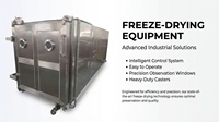 Chinese fabrikant beste kwaliteit automatische groente- en fruitvriesdroogmachine met SUS304 materiaal en 380V/220V spanning