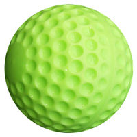 Ningyue Haute Qualité 9 pouces 5 OZ Balle de baseball d'entraînement à surface alvéolée, noyau solide en PU, antidérapante, durable, avec logo personnalisé, pour usage neutre