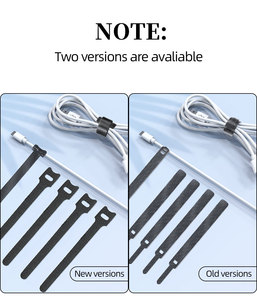 Kit de Gestión de Cables de 192 Piezas, Organizador de Cables con Cremallera, Clips para Cables, Soportes, Clavos de Sujeción, Lazos de Fijación, Soportes para Gestión de Cables - Product Image 4