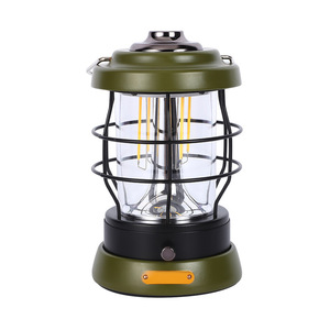 Lanterne de camping à batterie rechargeable 20W, éclairage extérieur métallique à incandescence pour le camping - Product Image 1