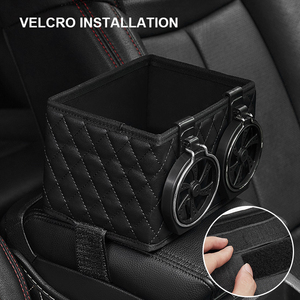 Đa chức năng xe nhựa da lưu trữ hộp tay vịn hộp lưu trữ điện thoại di động mô chủ phụ kiện nội thất xe hơi - Product Image 2