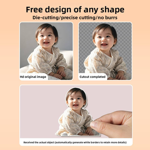 Pegatinas Personalizadas con Retratos, Pegatinas Adhesivas Personalizables con Dibujos Animados, Pegatinas Troqueladas <span class=keywords><strong>para</strong></span> Diarios, Forma Irregular - Product Image 4