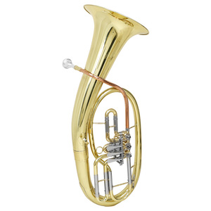 Llave plana de tres teclas <span class=keywords><strong>Tenor</strong></span> Bugle chapado en oro niquelado fósforo bronce B-Flat para comercio exterior para trompeta de tuba de banda de latón - Product Image 5