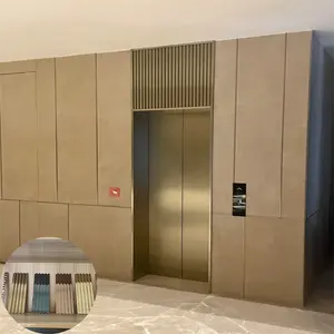 금속 장식 스테인레스 스틸 파티션 그레이트 루버 패널 호텔 엘리베이터 또는 벽 클래딩 장식용 3D 피리 패널