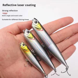 Lápiz flotante <span class=keywords><strong>de</strong></span> fundición larga Minnow Lua señuelo para pesca <span class=keywords><strong>de</strong></span> mar <span class=keywords><strong>de</strong></span> <span class=keywords><strong>agua</strong></span> <span class=keywords><strong>dulce</strong></span> carpa perca trucha bagre lubina <span class=keywords><strong>pez</strong></span> mandarín hecho ABS - Product Image 1