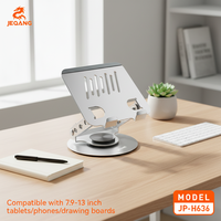 Support de tablette rotatif et réglable JEQANG JP-H636 en alliage d'aluminium pour tablettes et iPad de 7,9 à 13 pouces