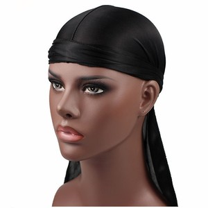 Nouveau Durag de Mode en Satin et Maille pour Hommes, Turban Soyeux pour Perruques et Couvre-chefs avec Fonction de Circulation d'Air, Style Île des Pirates, Accessoire de Cheveux - Product Image 3
